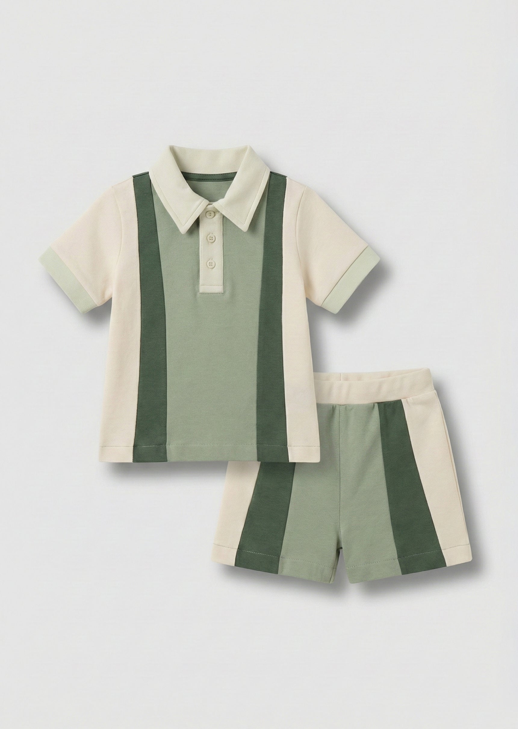 Jerry Colour Block Polo and Short