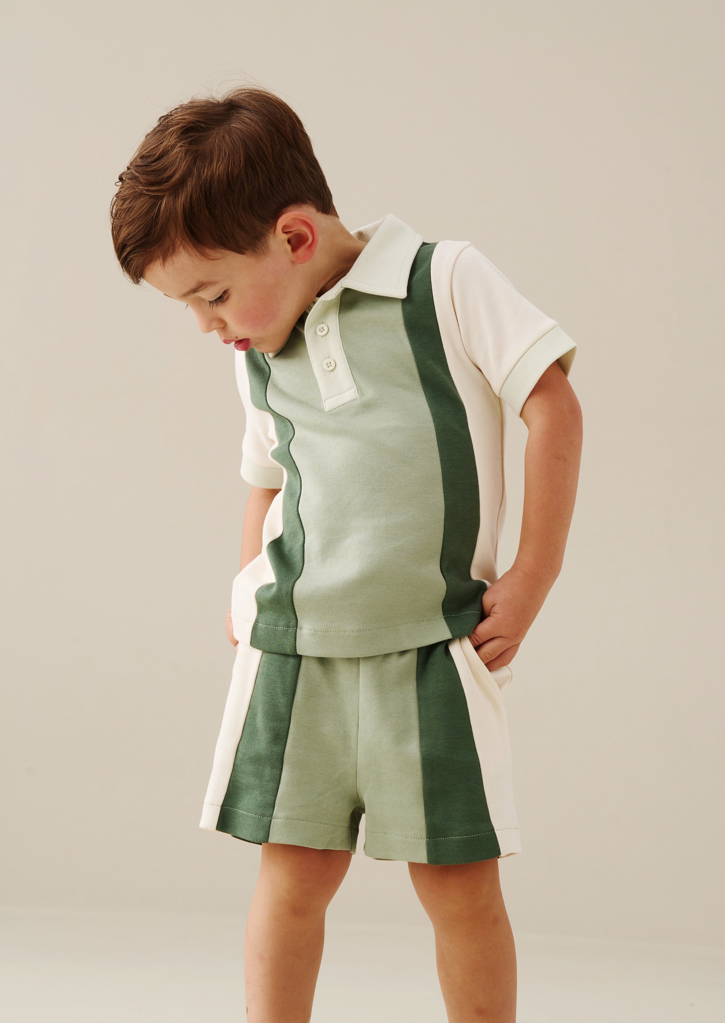 Jerry Colour Block Polo and Short