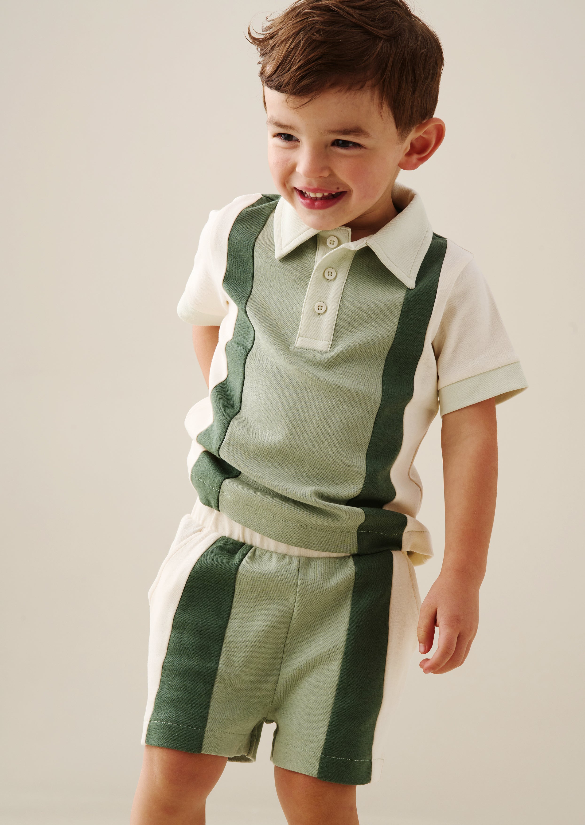 Jerry Colour Block Polo and Short