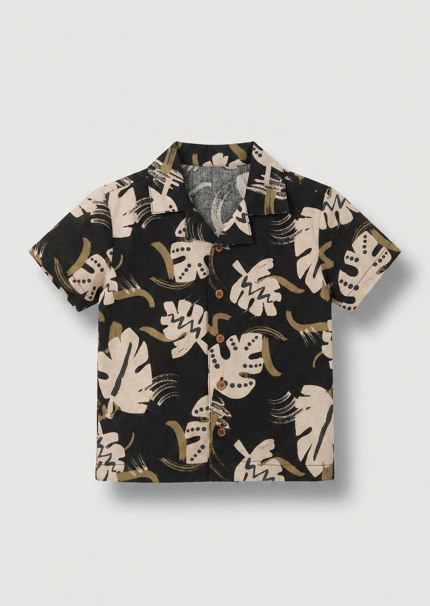 Finn Palm Leaf Print Ss Shirt