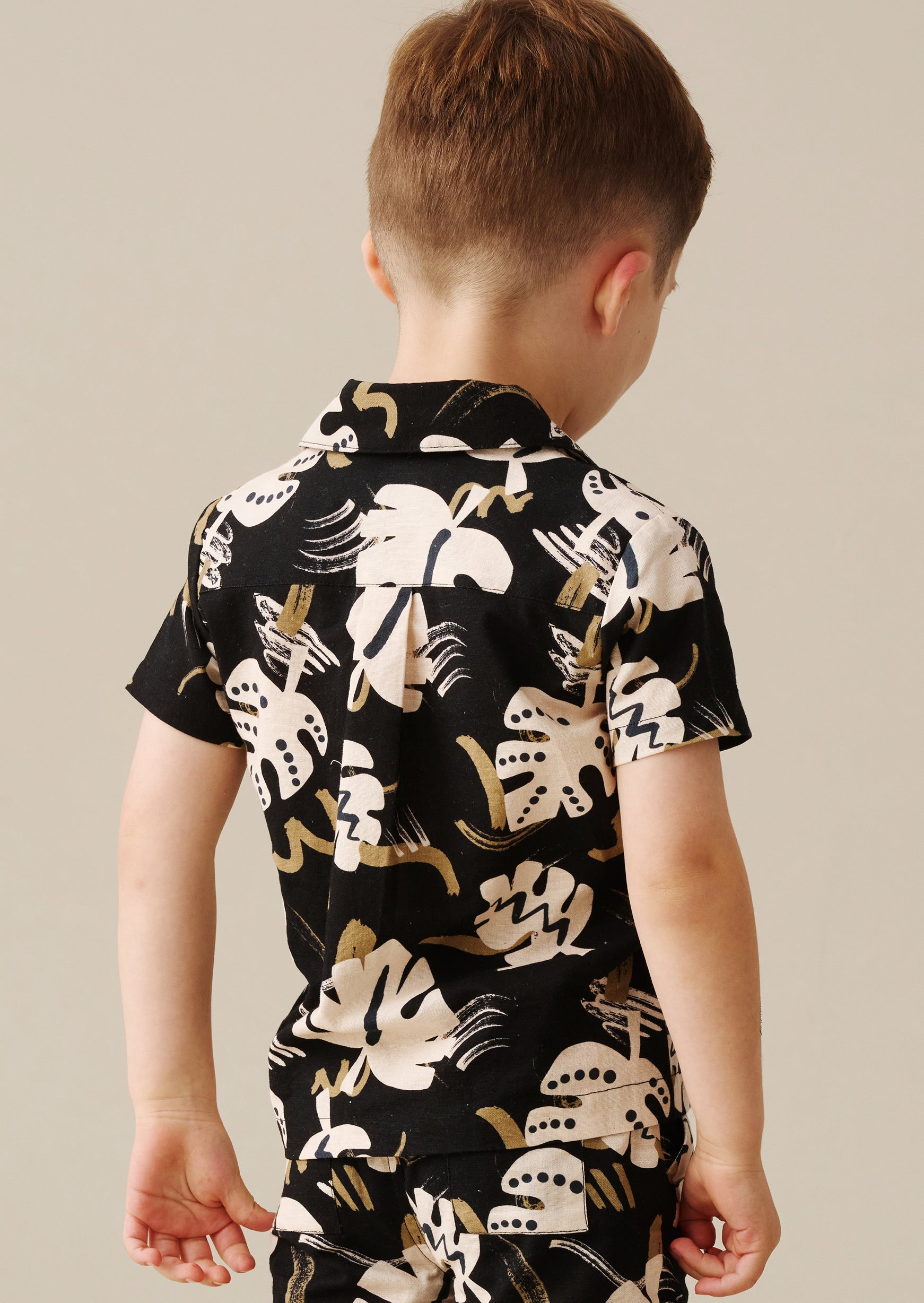 Finn Palm Leaf Print Ss Shirt