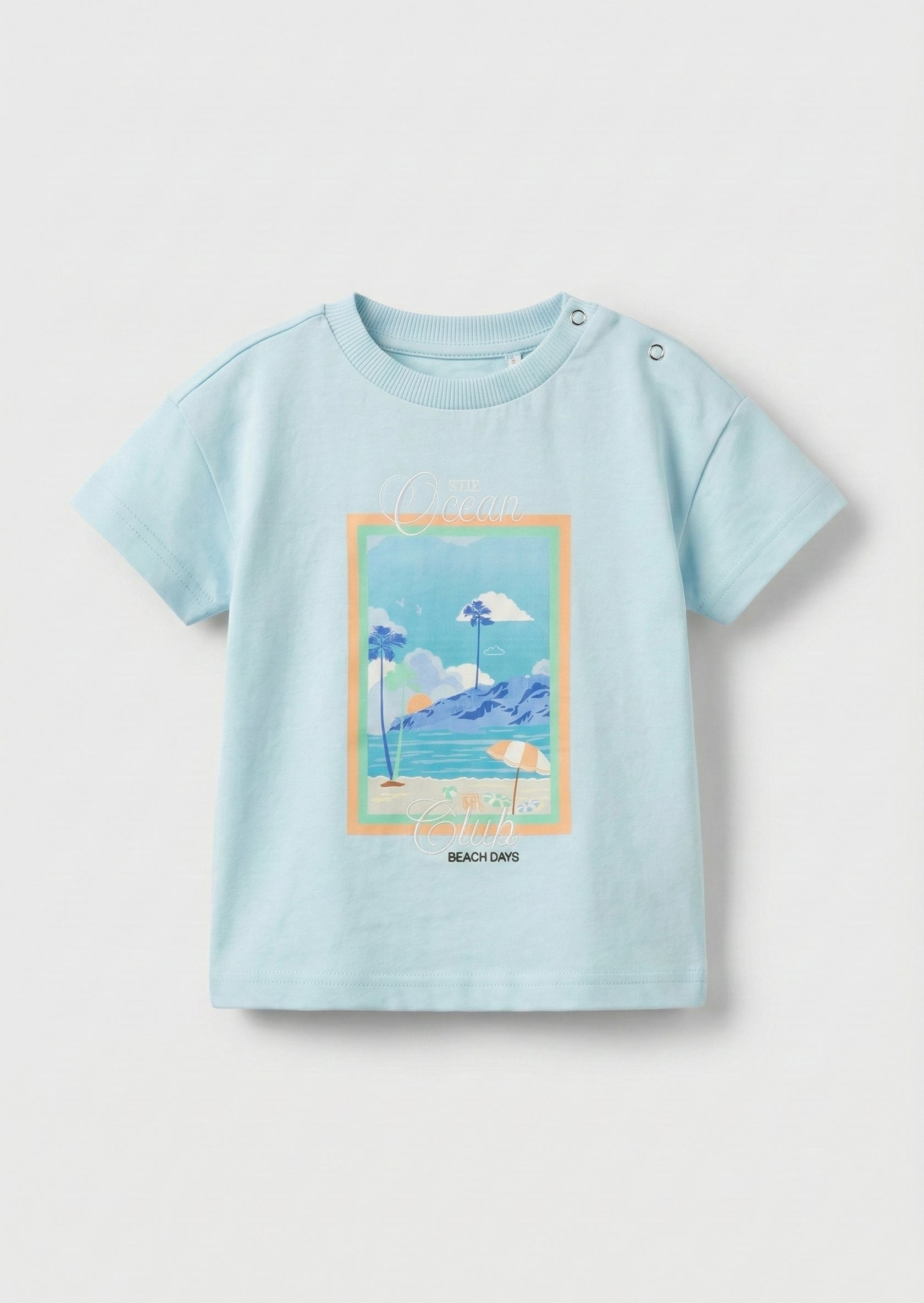 Mini Jay Nadrukowana Niebieska Koszulka