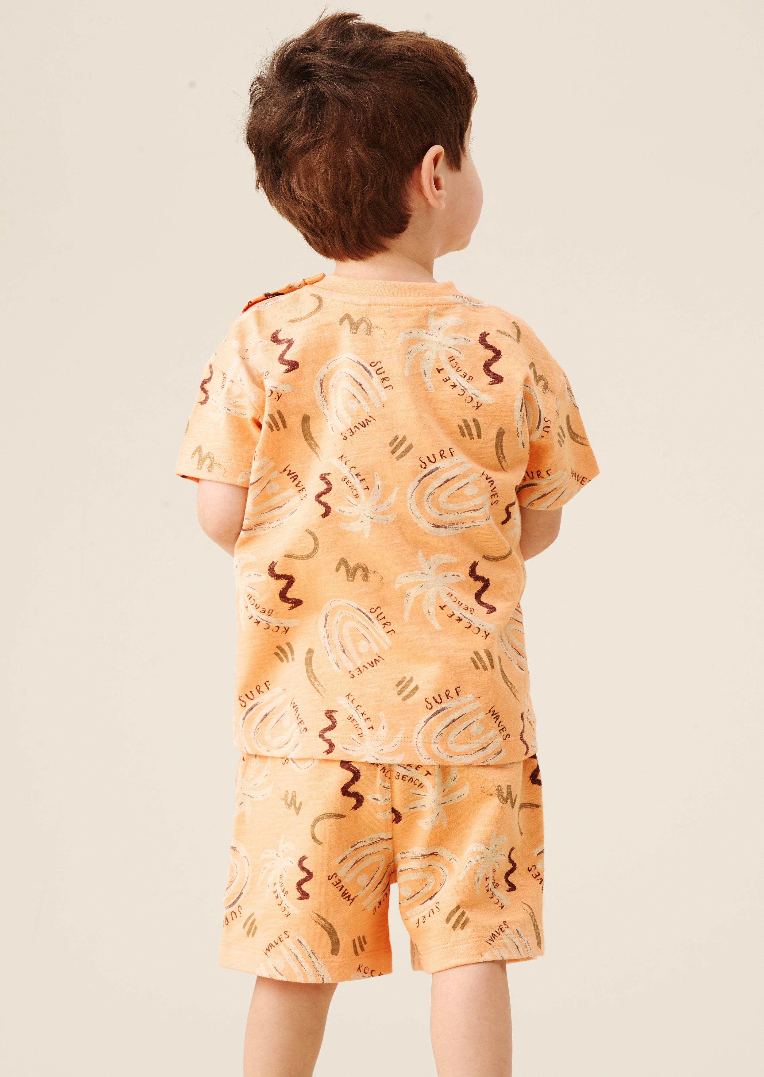 Kylo Übergroßes Palmblatt-T-Shirt- und Hosen-Set