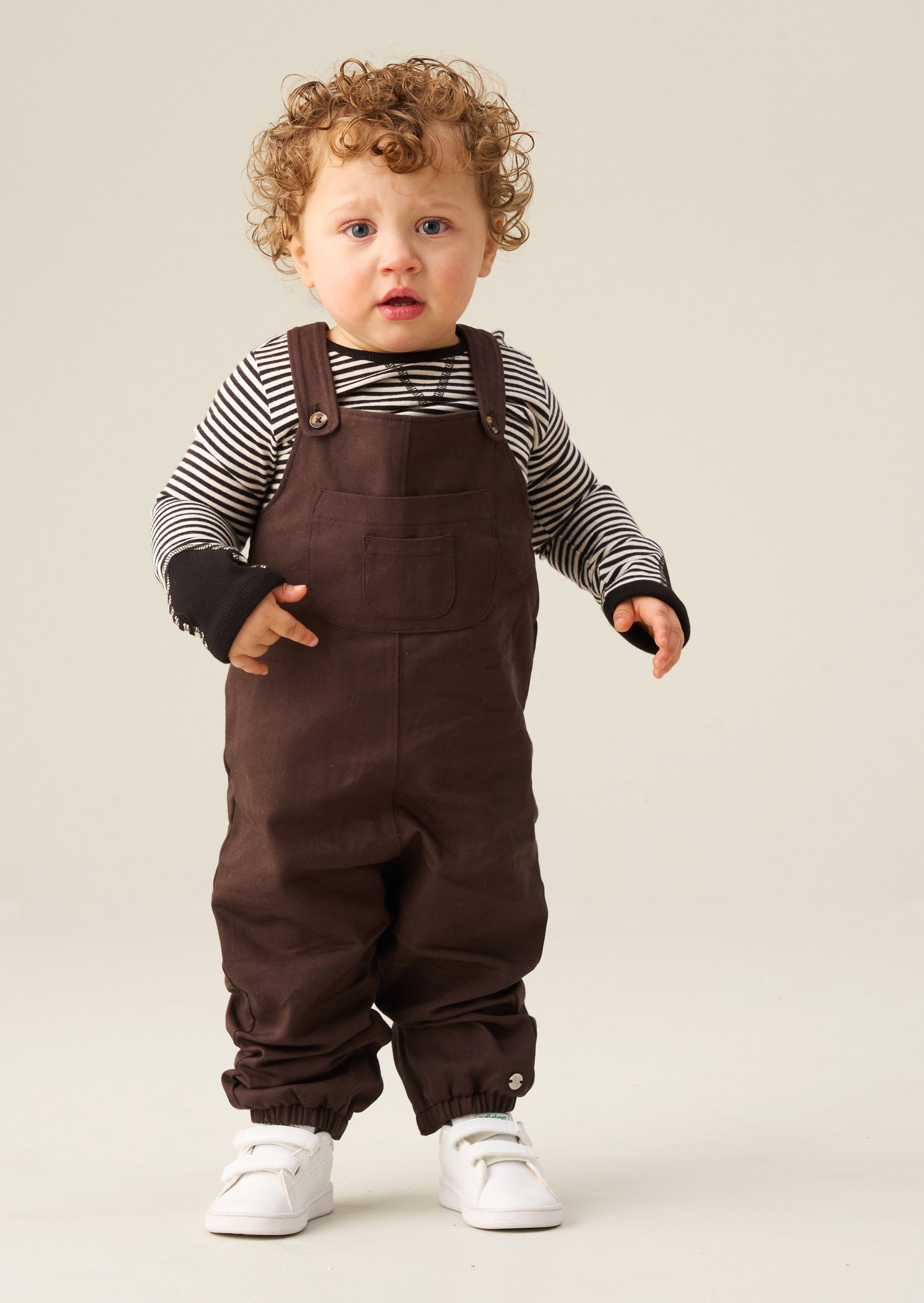George Twill Dungaree Set