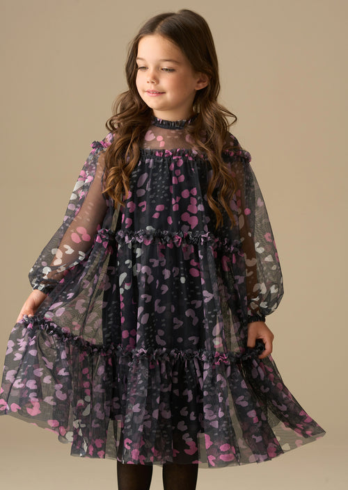 Robe en maille imprimée Cara