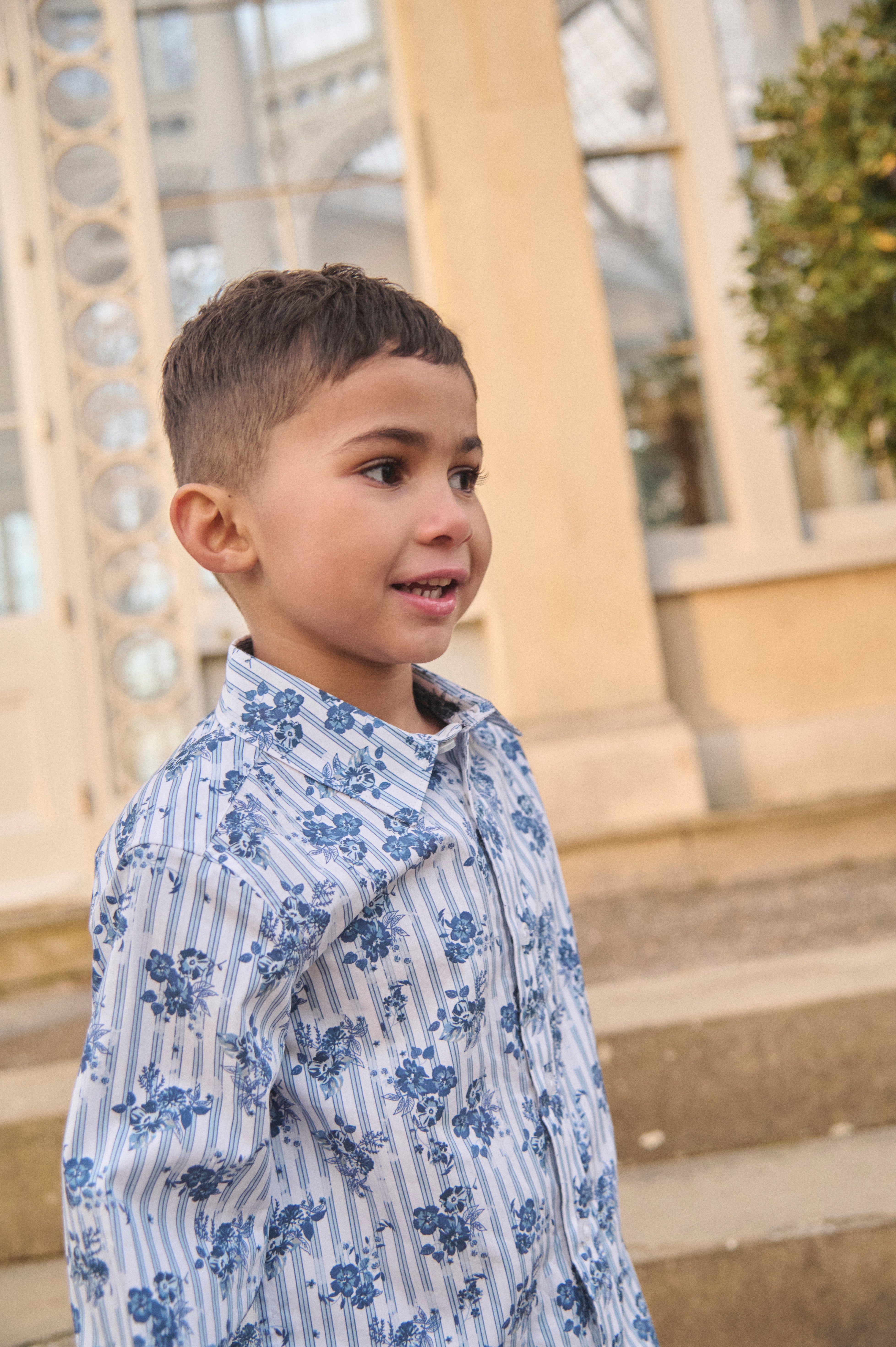 Ollie Stripe Floral Shirt