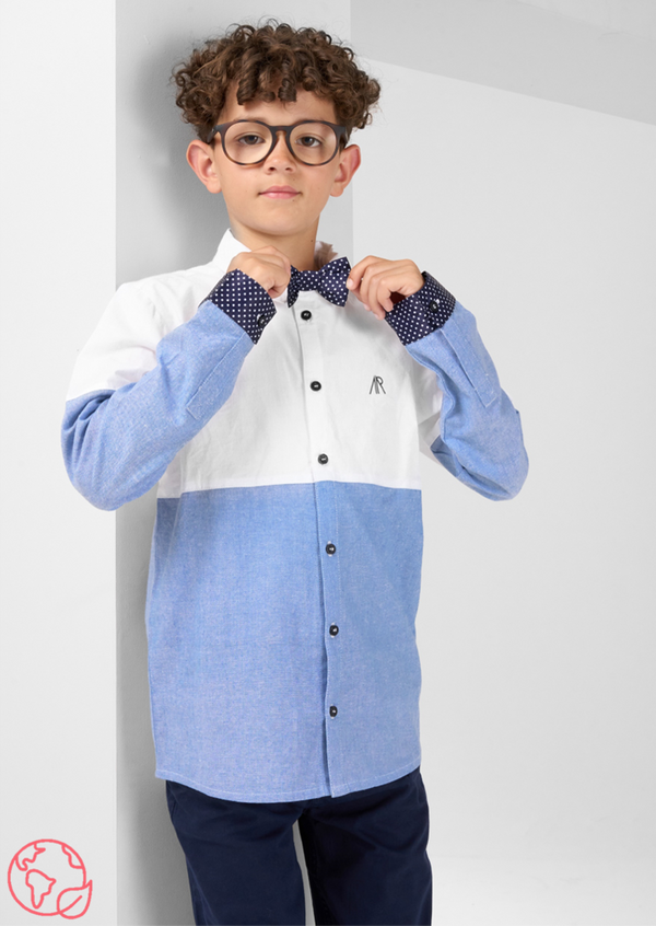 Carlton White Bow Tie Shirt