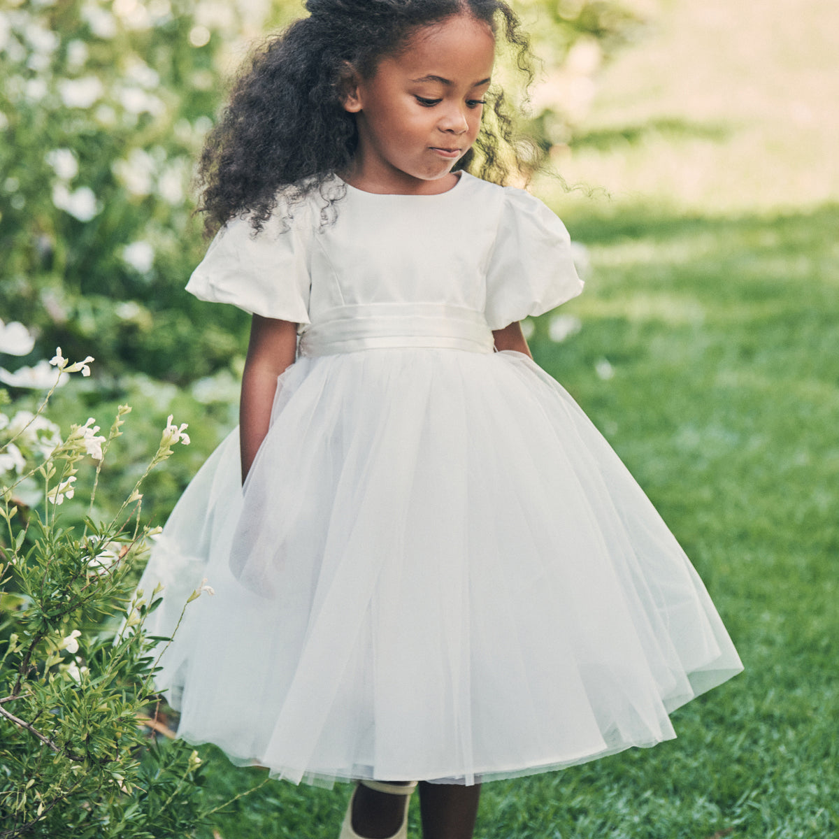 White Newborn Baby Girl Dresses Special Occasion Flower Girl Baby