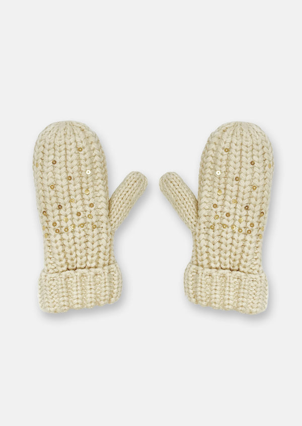 Shimmer Sequin Knitted Mittens 3-6 Years- rockahula