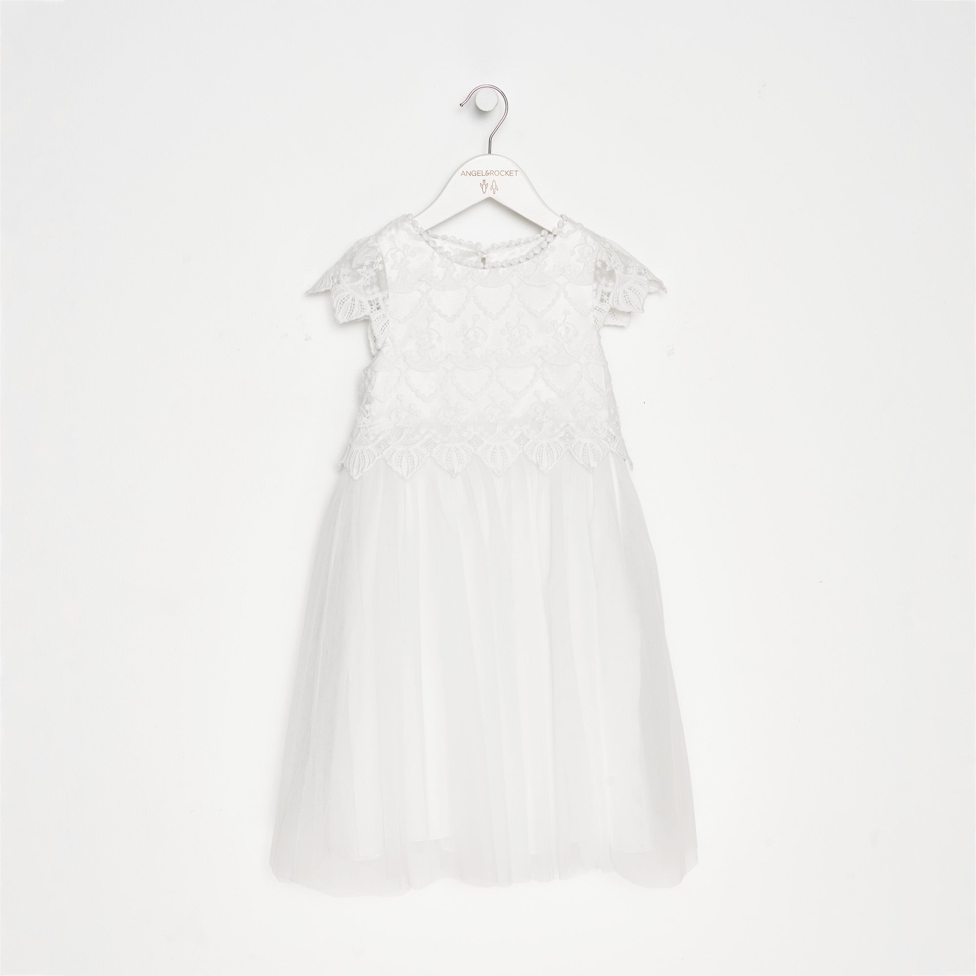ivory petal flower girl dress