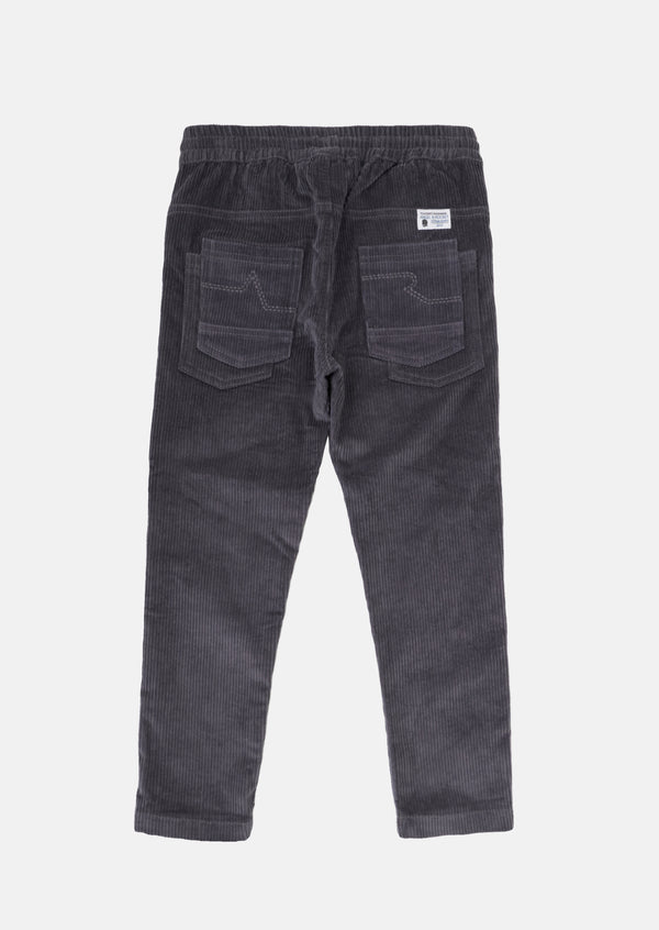 Nathan Branded Cord Grey Jogger