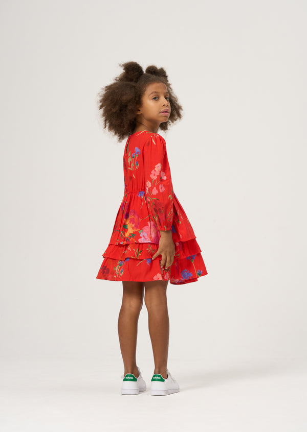 Annalise Red Printed Dress