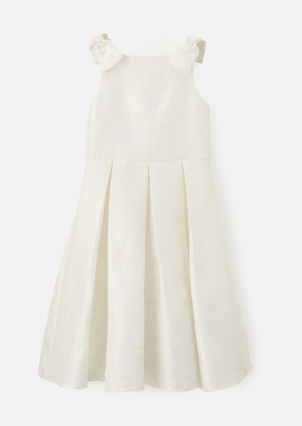 Jacquard flower girl dress