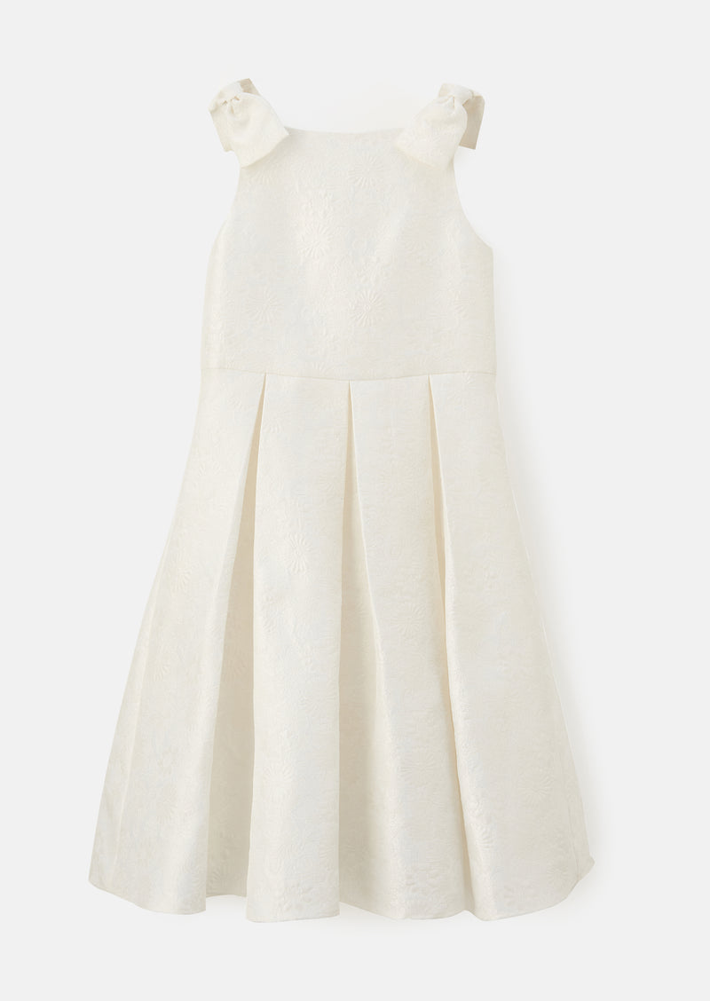 Jacquard flower girl dress