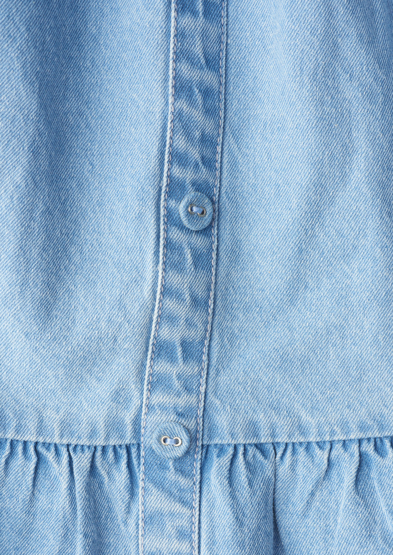 Paige Shirred Waist Denim Skirt