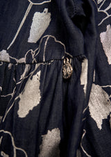 Adalyn Tiered Foil  Dress