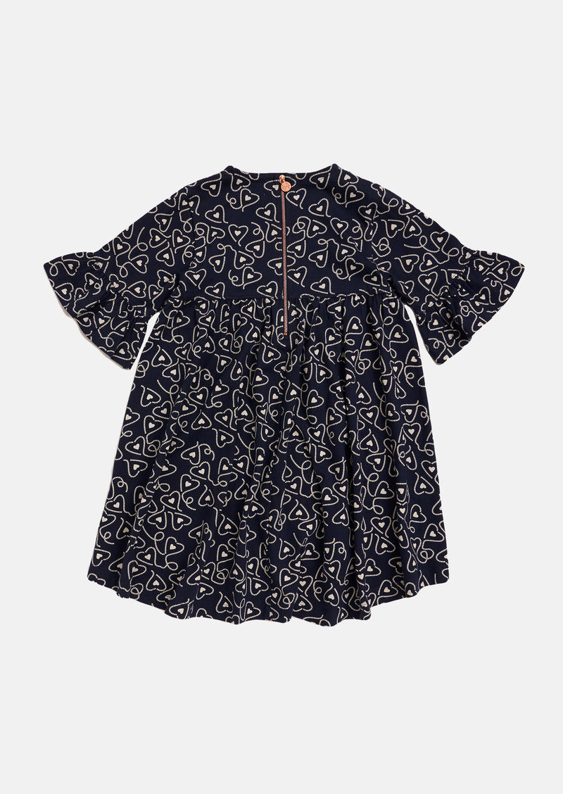 Liliana Jersey Peacoat Print Dress