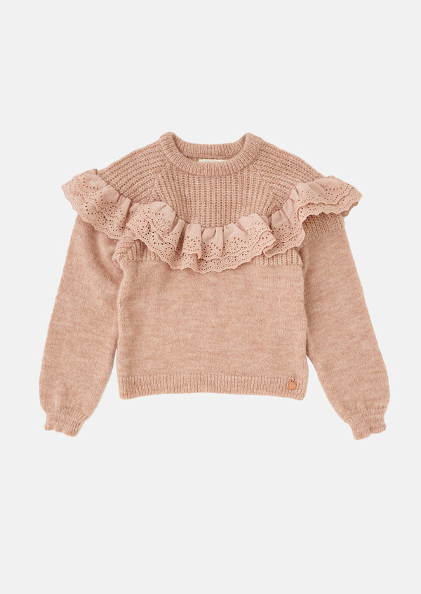 Zoey Ruffle Jumper Pink