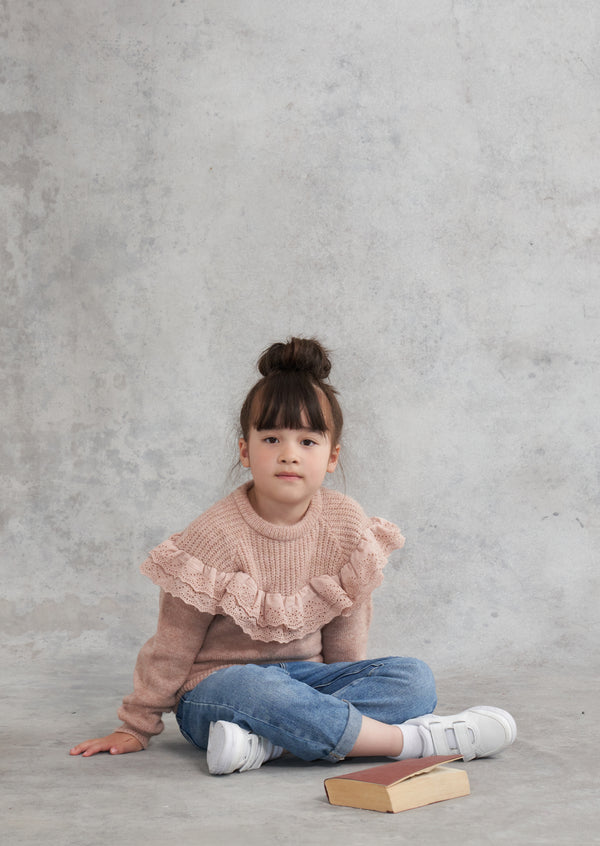 Zoey Ruffle Jumper Pink