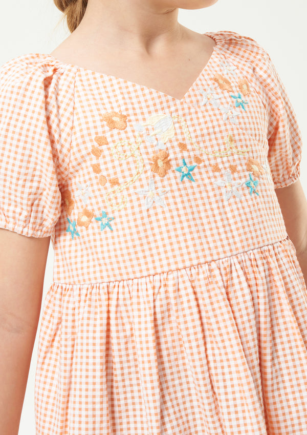 Theodora Emb Yolk Dress