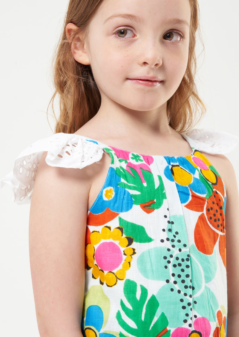 Amie Flower Print Woven Top