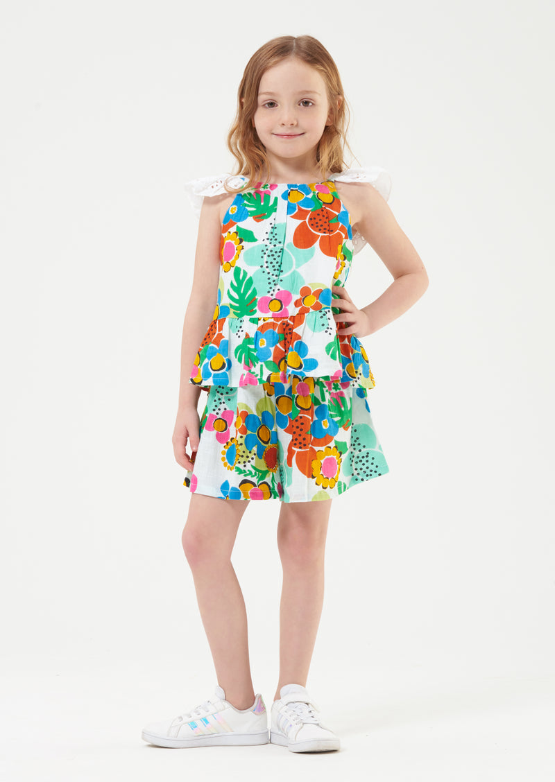 Amie Flower Print Short
