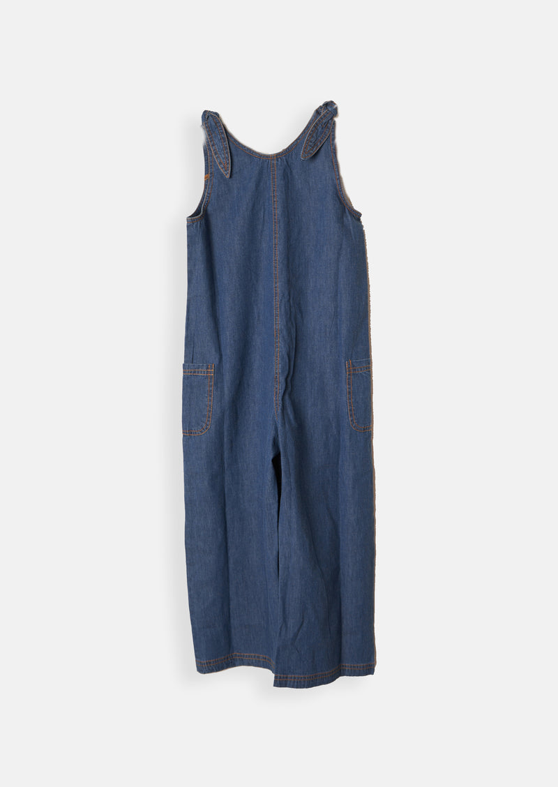 Joanie Embroidered Denim Jumpsuit