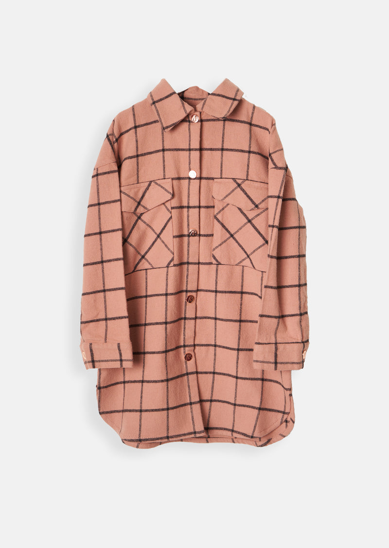 Lillie Check Longline Shirt