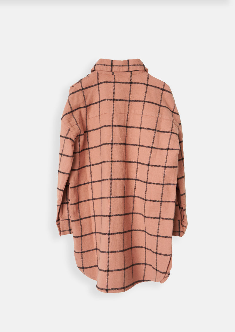 Lillie Check Longline Shirt
