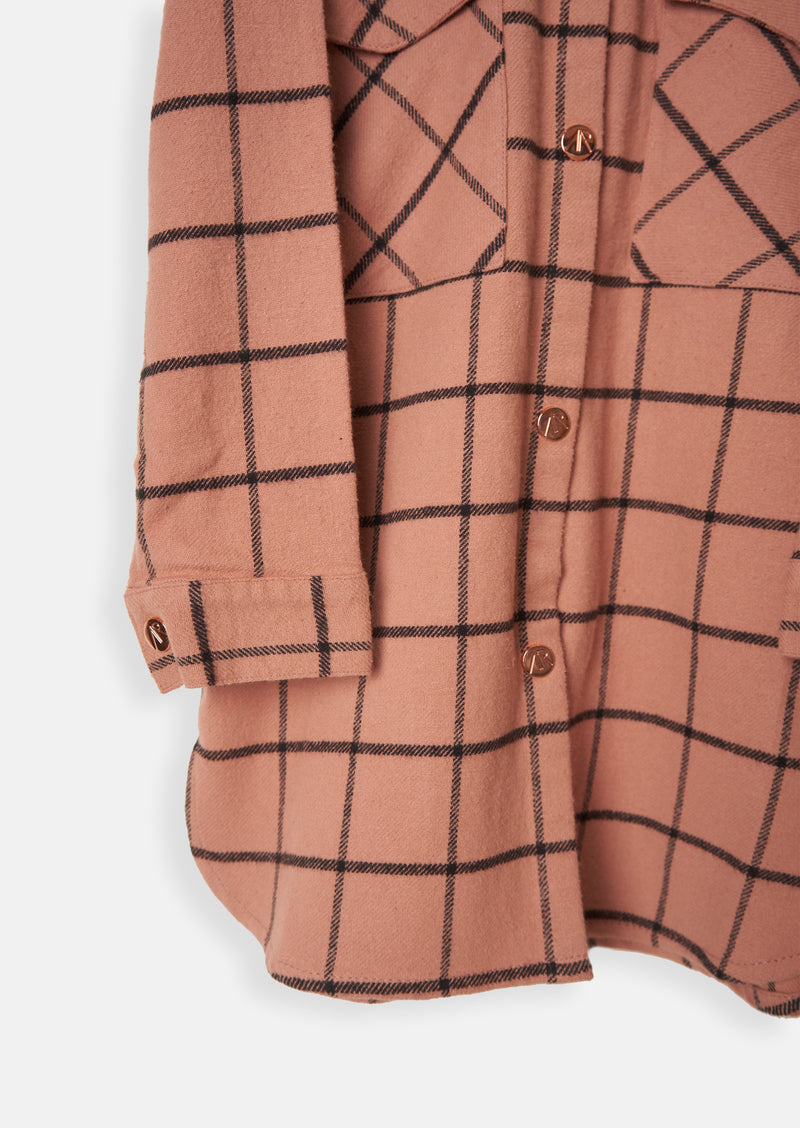 Lillie Check Longline Shirt