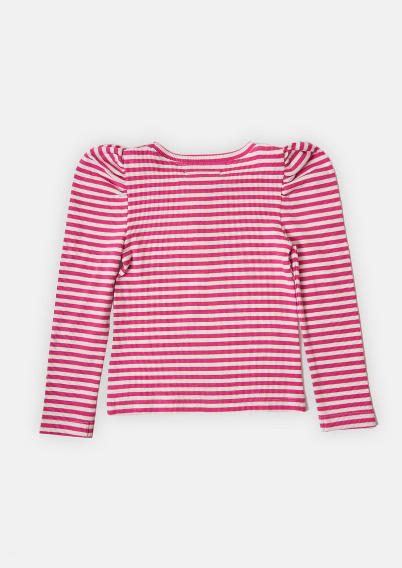 Mae Stripe Long Sleeve Rib Top