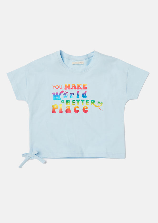 Brooke Slogan Tie Side T