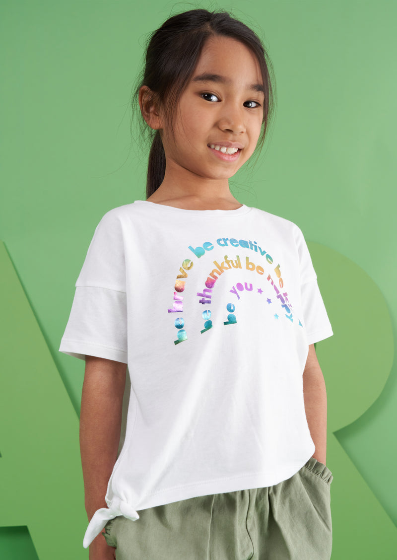 Jessie Rainbow Tie Side T