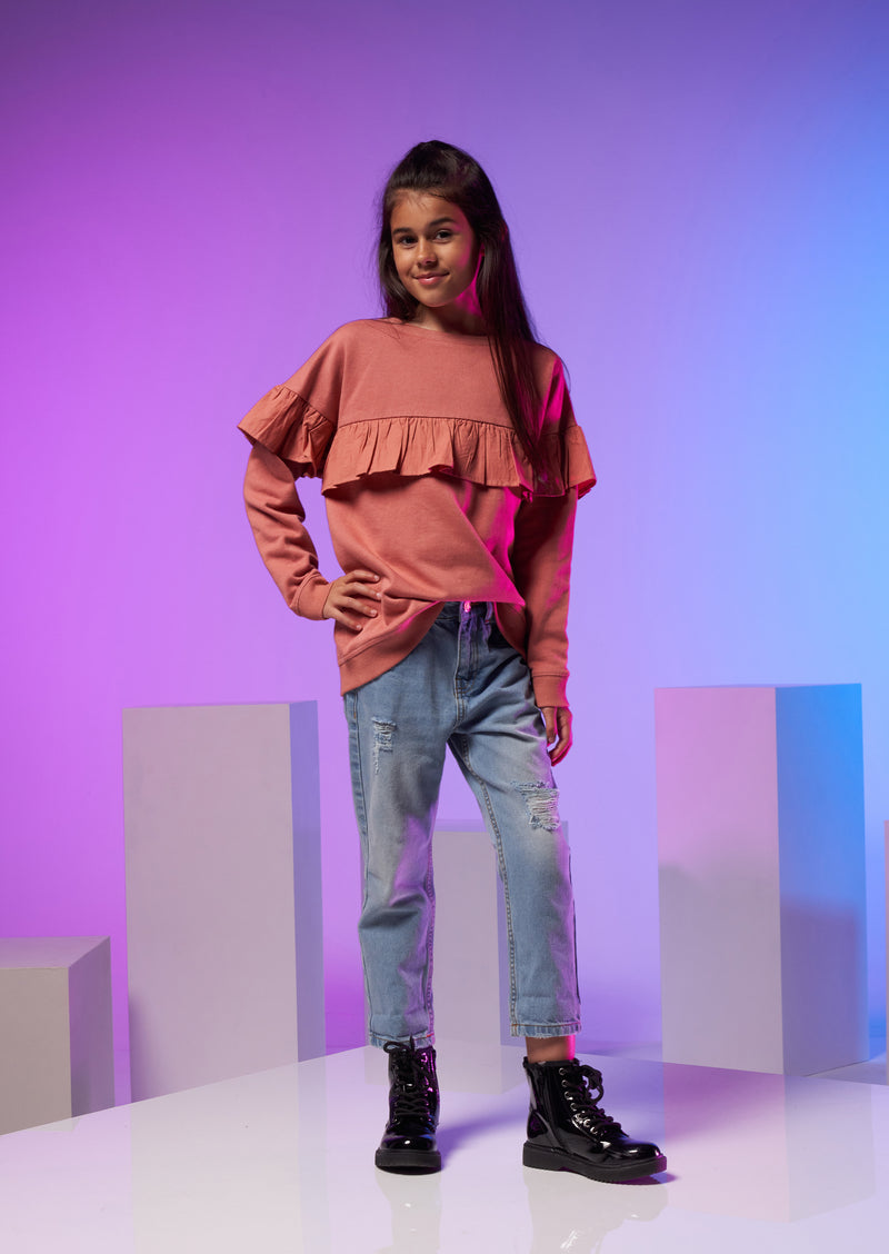 Laurel Ruffle Yolk Sweat