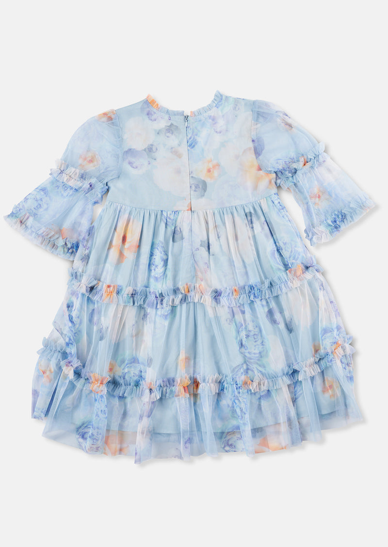 Eleanor Mesh Ruffle Dress