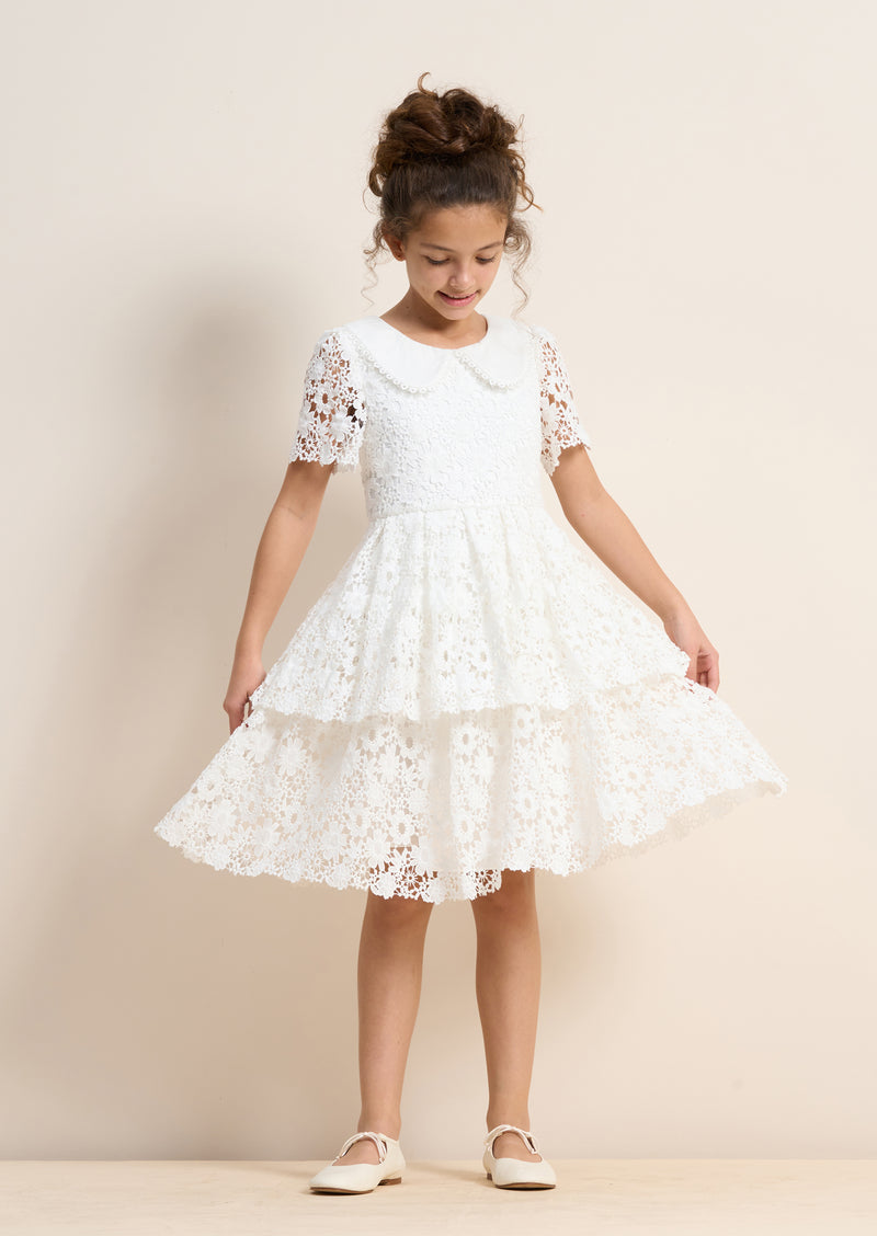 Mavea Lace Tiered Dress