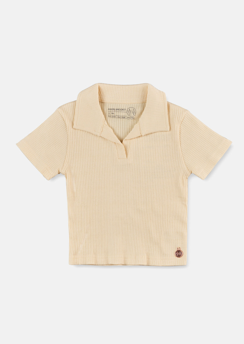 Taylor Skinny Rib Collar Top