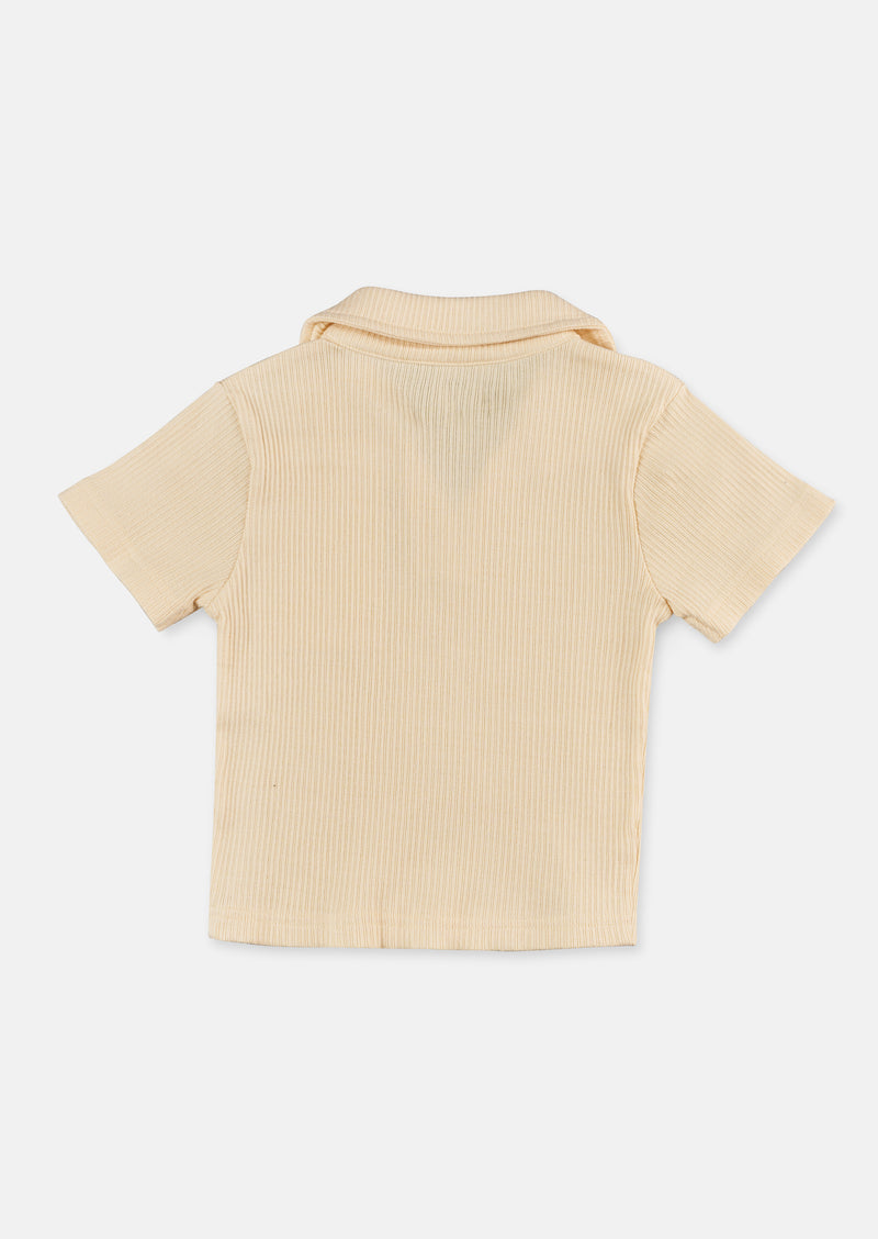 Taylor Skinny Rib Collar Top