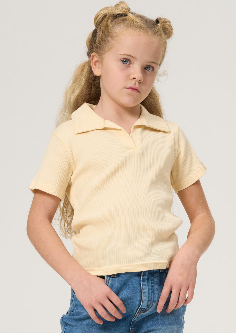 Taylor Skinny Rib Collar Top