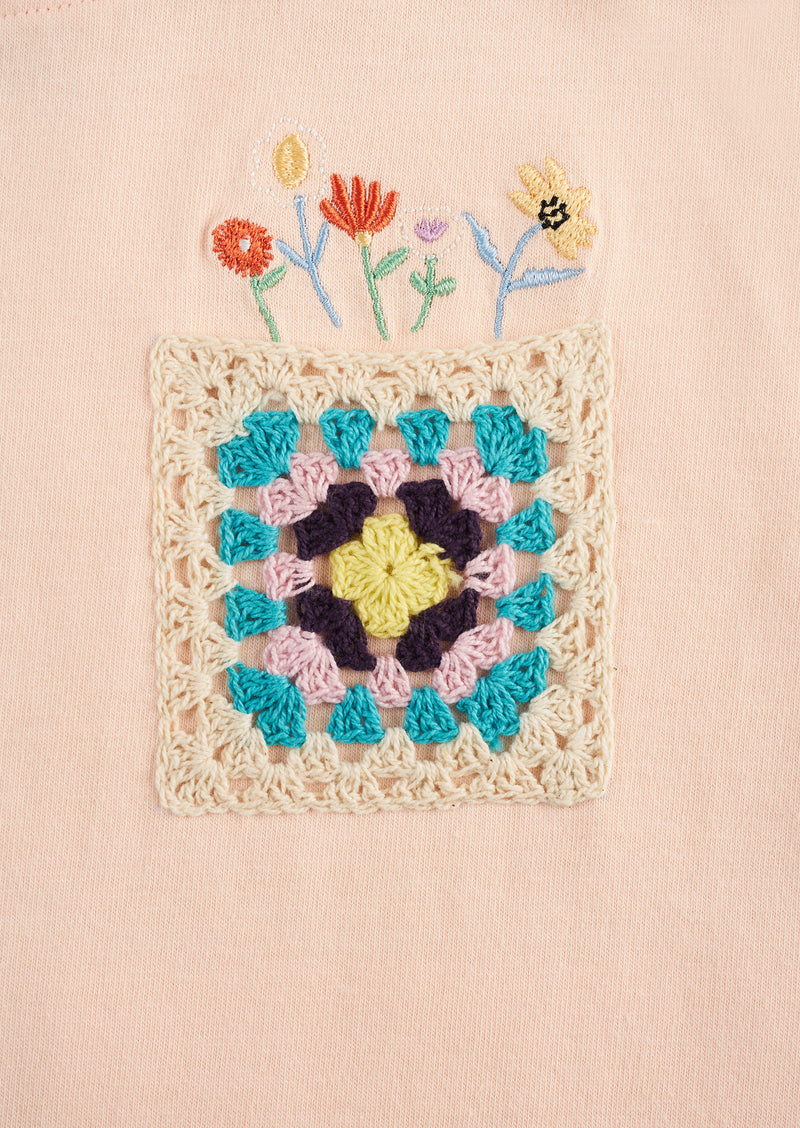 Blaire Crochet Pocket Tee
