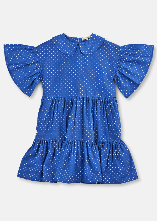 Anais Georgette Polka Dot Swing Dress