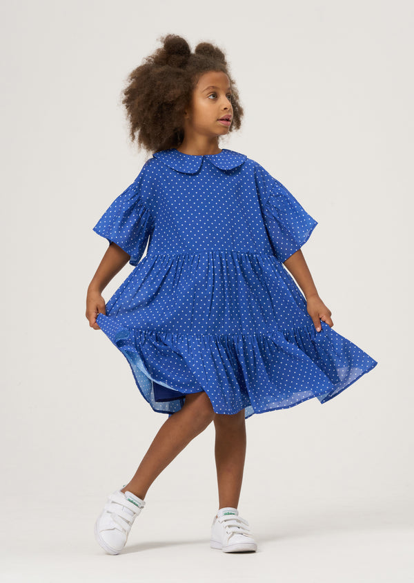 Anais Georgette Polka Dot Swing Dress