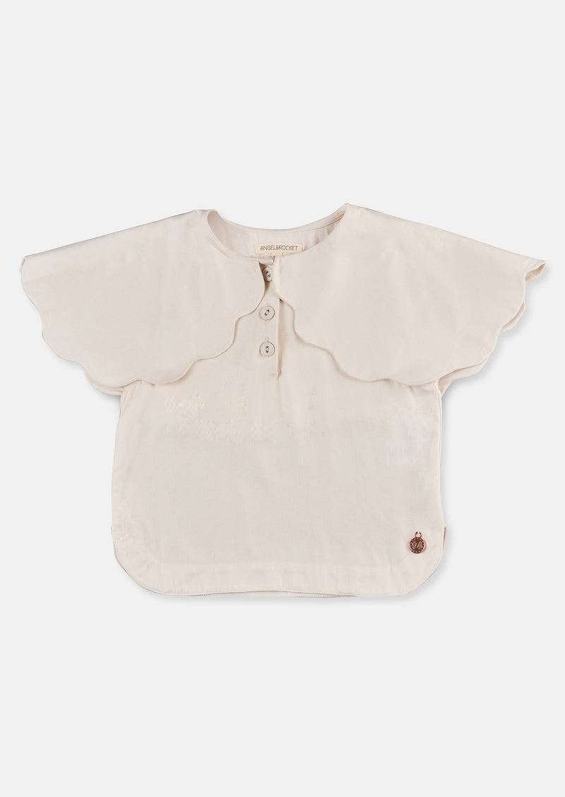 Margaux Cape Collar Woven Top