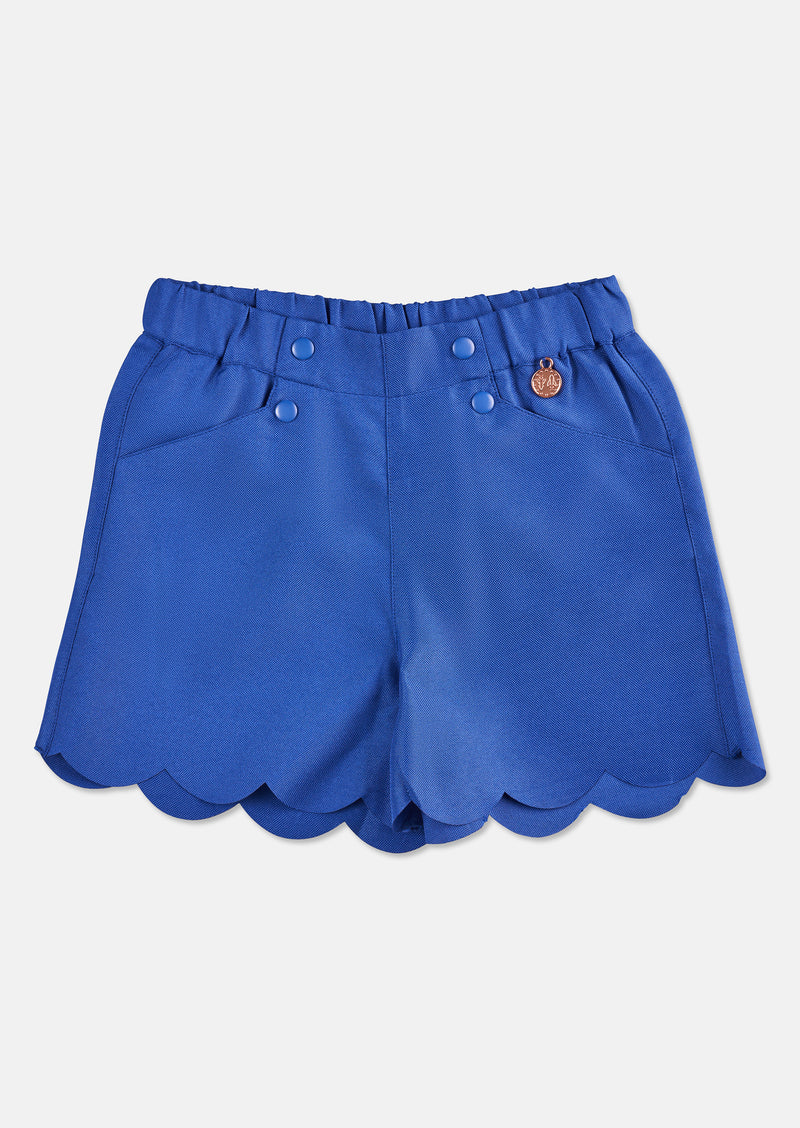 Zoe Scalloped Hem Shorts