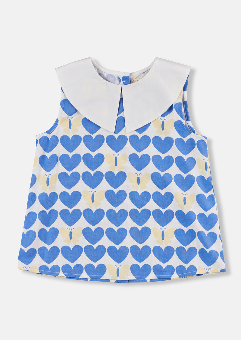 Renee Frill Collar Butterfly Blouse