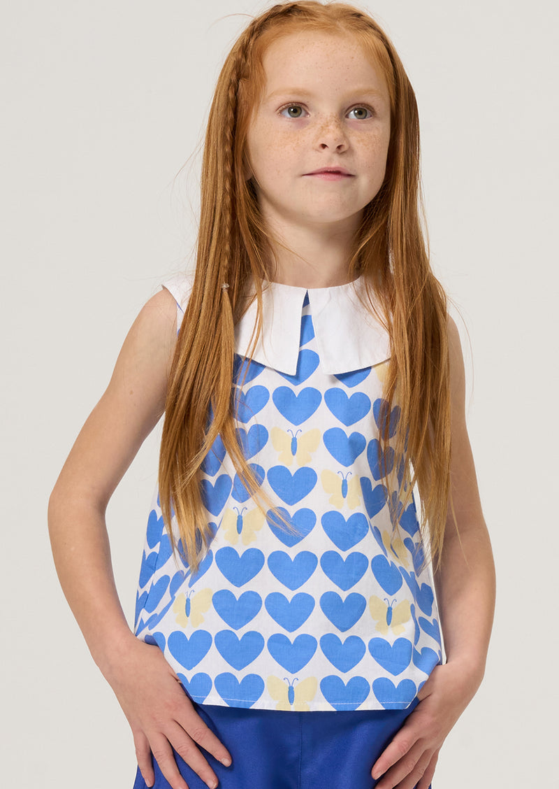 Renee Frill Collar Butterfly Blouse