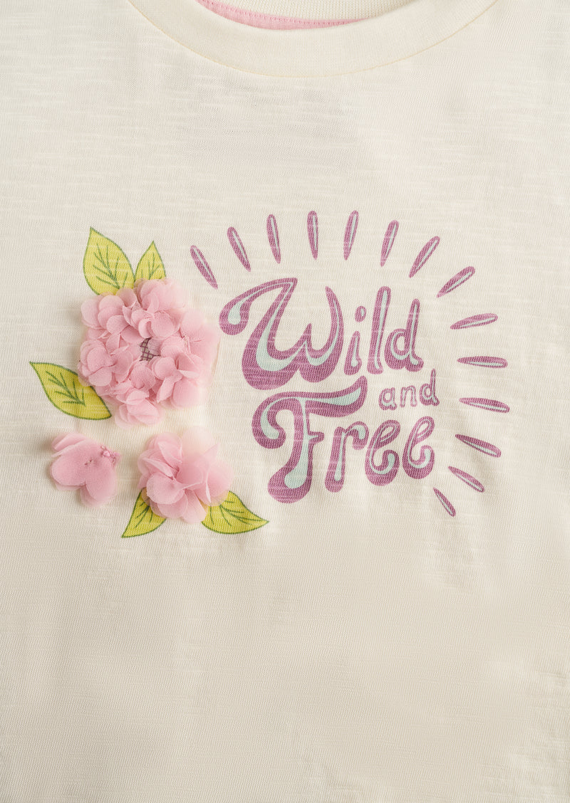Tilly Embellished Wild & Free Tee