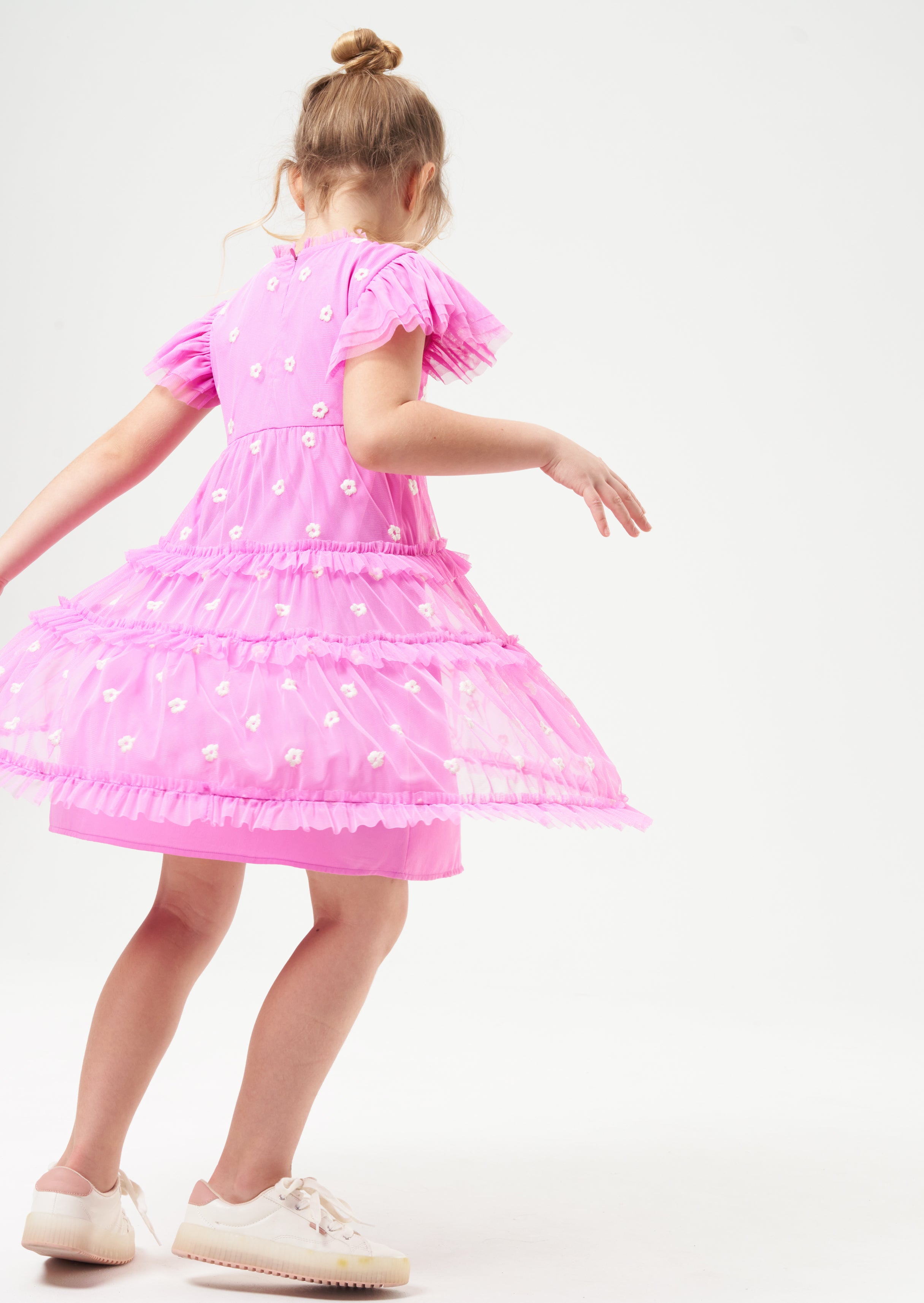 Robe en maille brodée Luisa