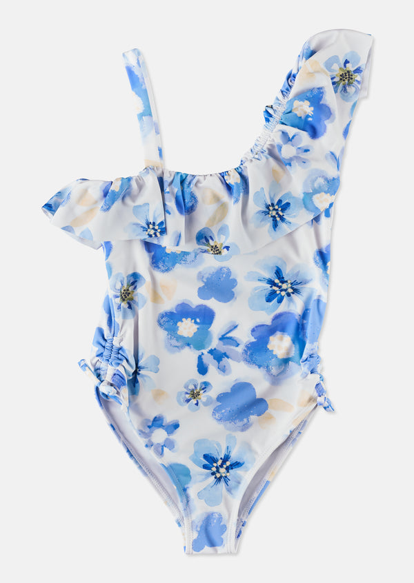 Simone Ruffle Shoulder Swimsuit