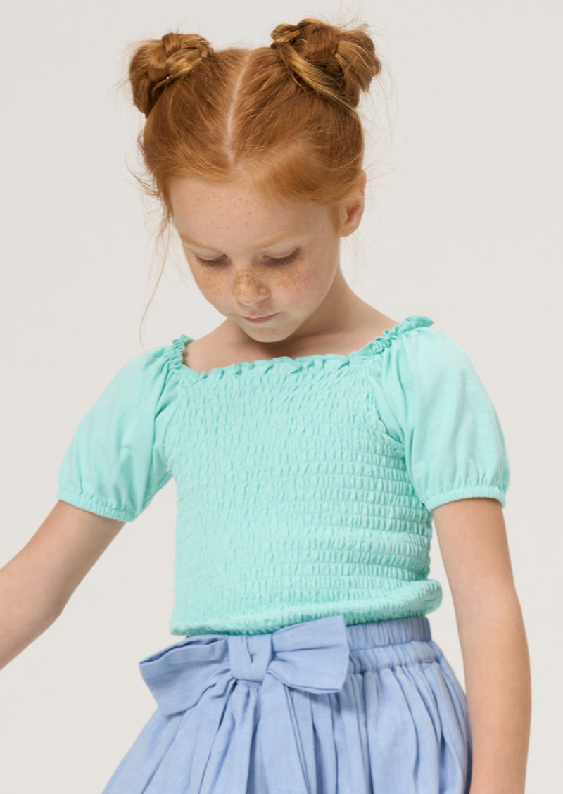 Charlie Shirred Jersey Top